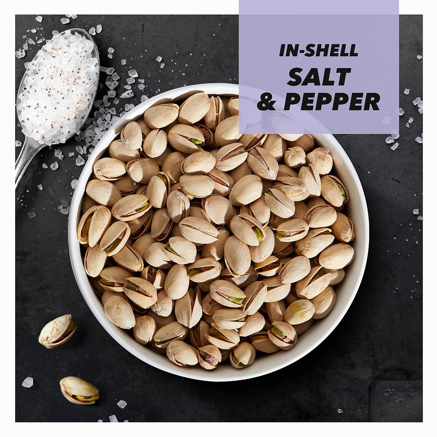 Salt & Pepper Pistachios 48oz Pack of 2 a7