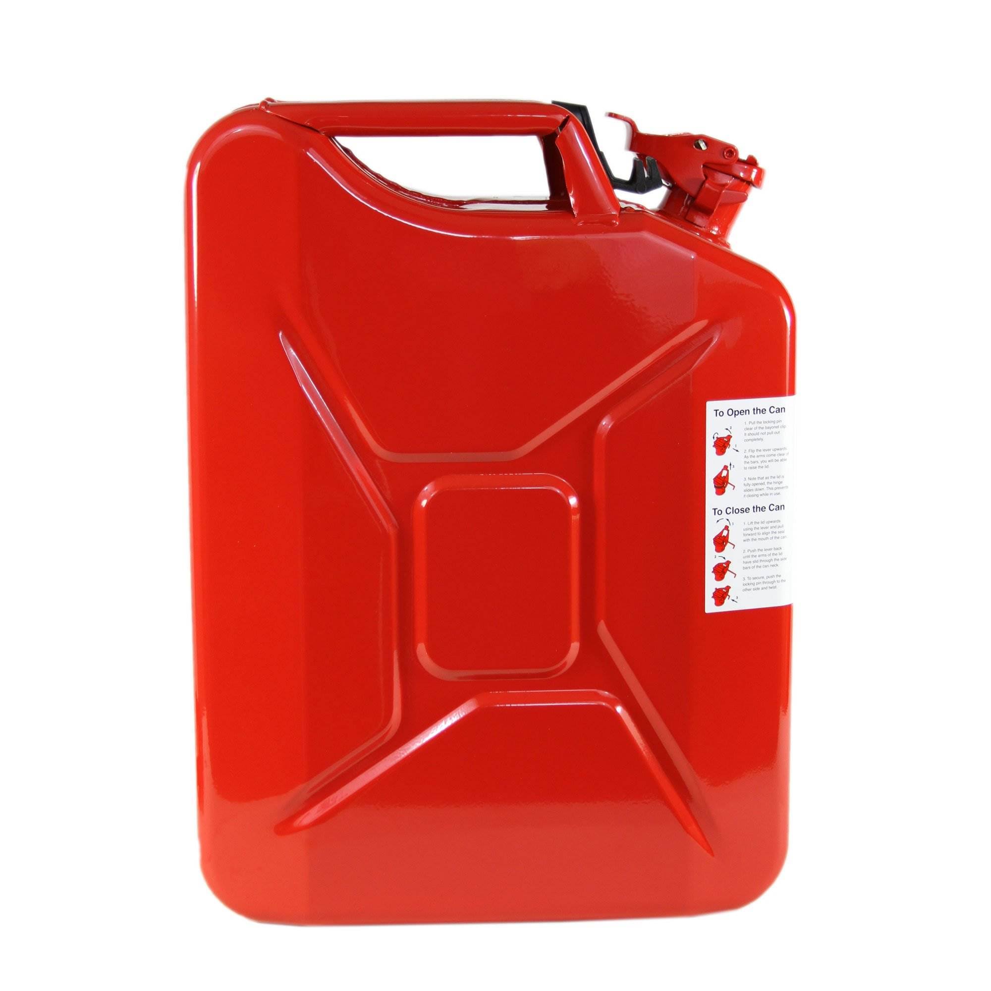 5.3 Gallon 20 Liter Carb Fuel Jerry Can with Spout Red k7m