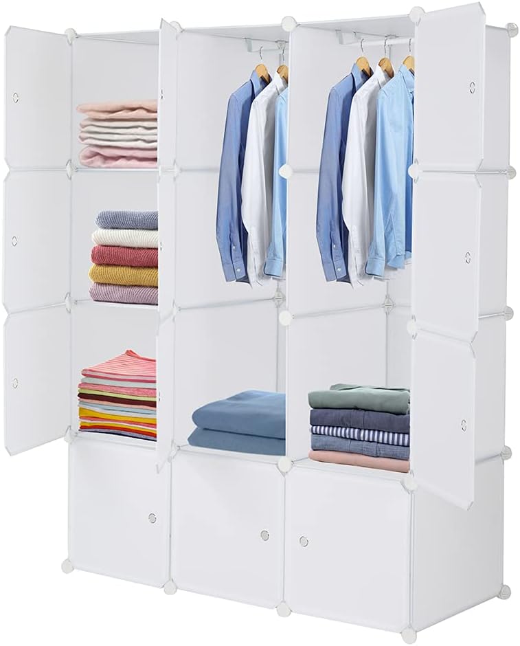 Cube Storage Organizer Shelves White a7