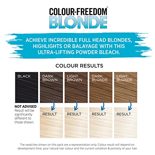 Hair Bleach Kit Ammonia-Free Lifts 8 Shades Complete Set k7