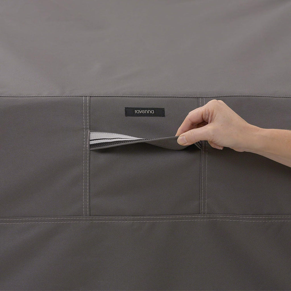 BBQ Grill Cover Water-Resistant 58 Inch Dark Taupe Pack of 2 k7m
