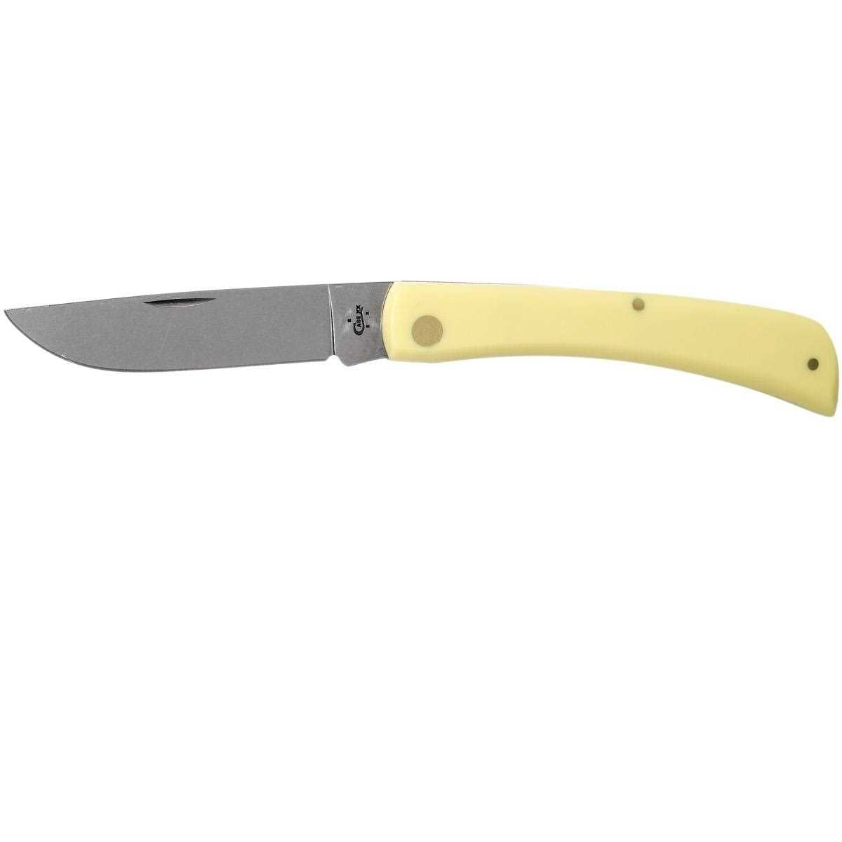 Pocket Knife with Yellow Handle CV Steel 7k