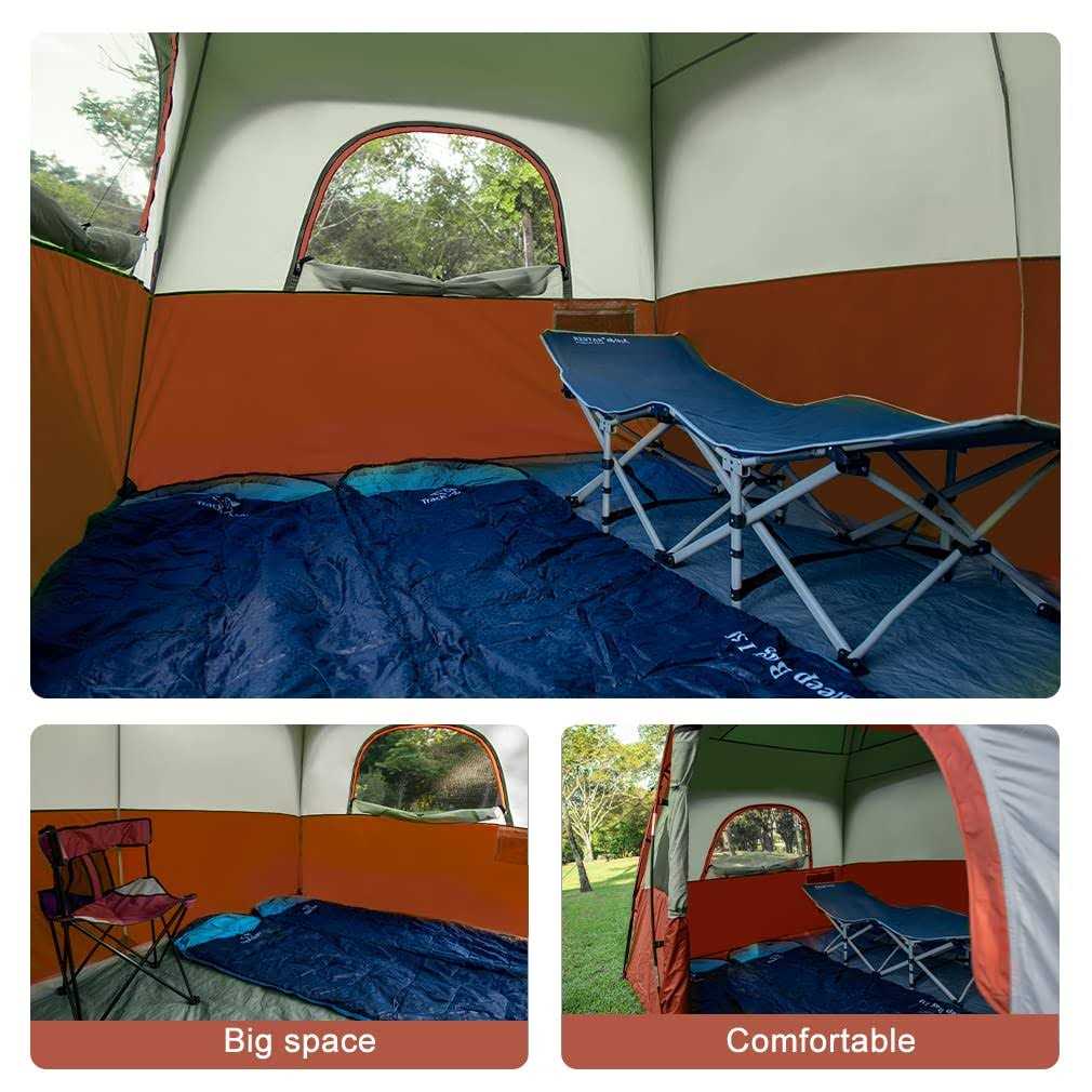 Tent 6 Person Waterproof Windproof Family Camping a7