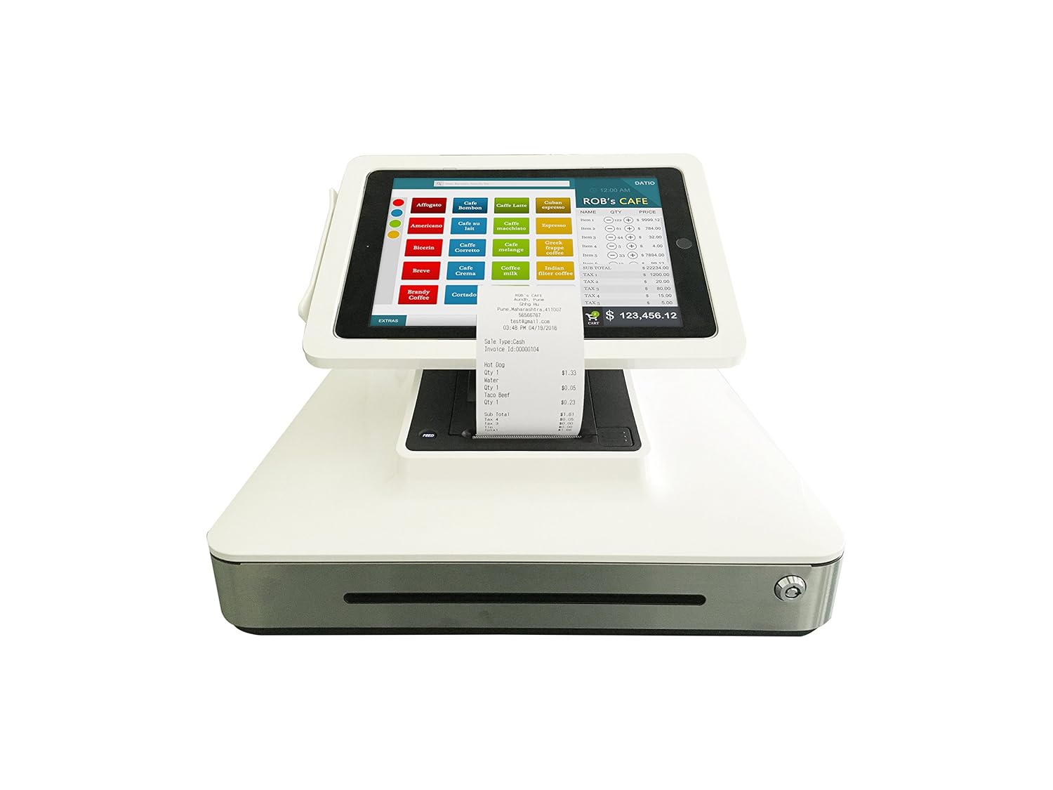 POS Base Station Cash Register for iPad with Software k7m