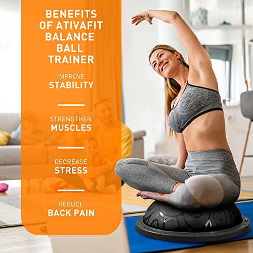 Balance Trainer Half Exercise Ball for Home Gym Core Strength Fitness a7