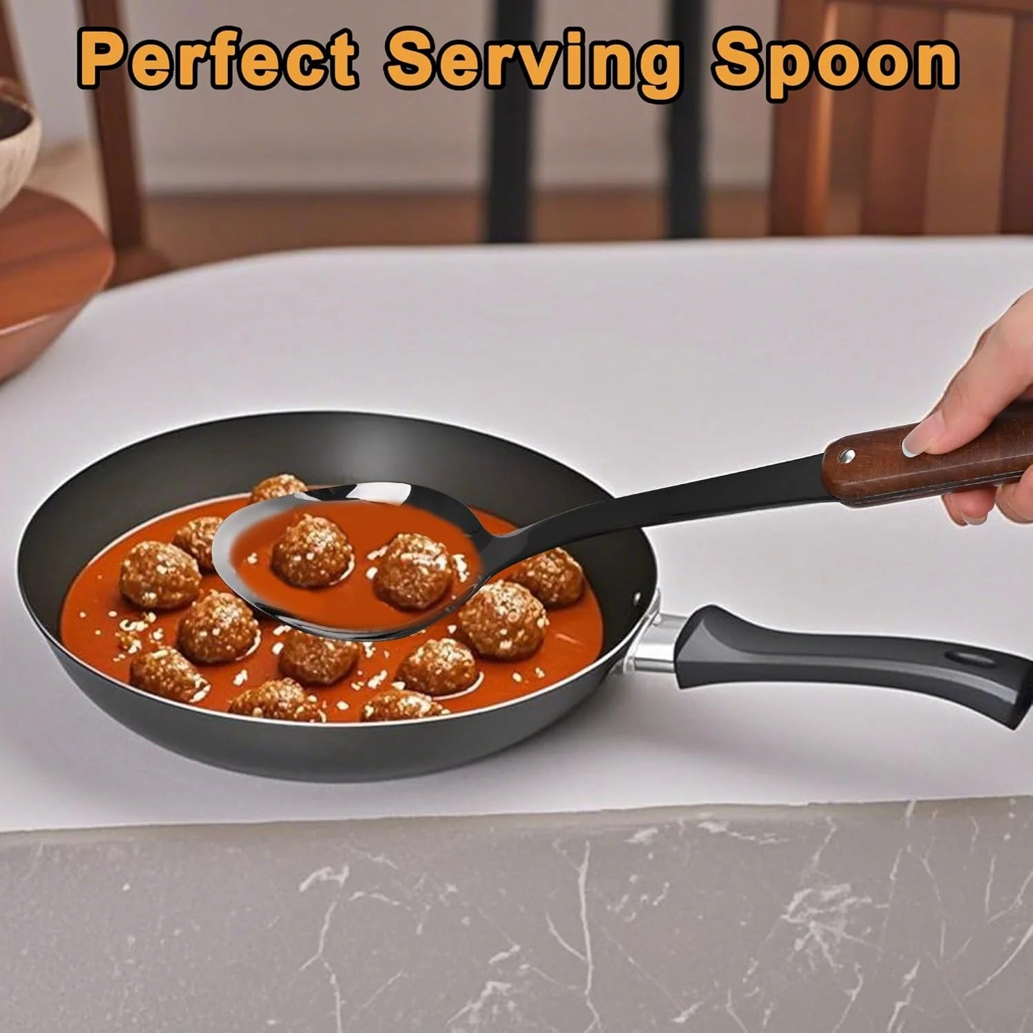 Stainless Steel Cooking Utensils Set 6 Piece Wooden Handle a7