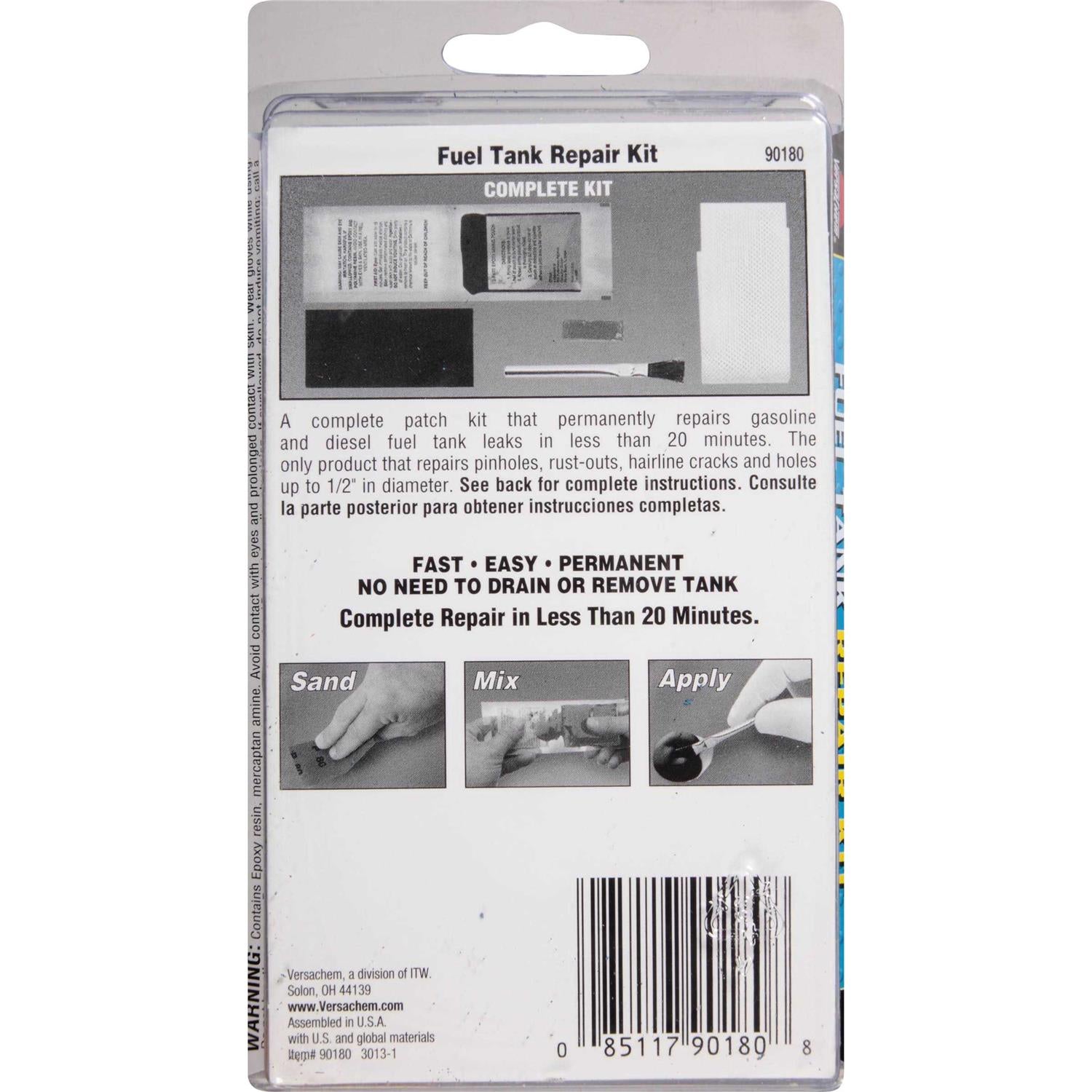 Heavy-Duty Fuel Tank Repair Kit k7x
