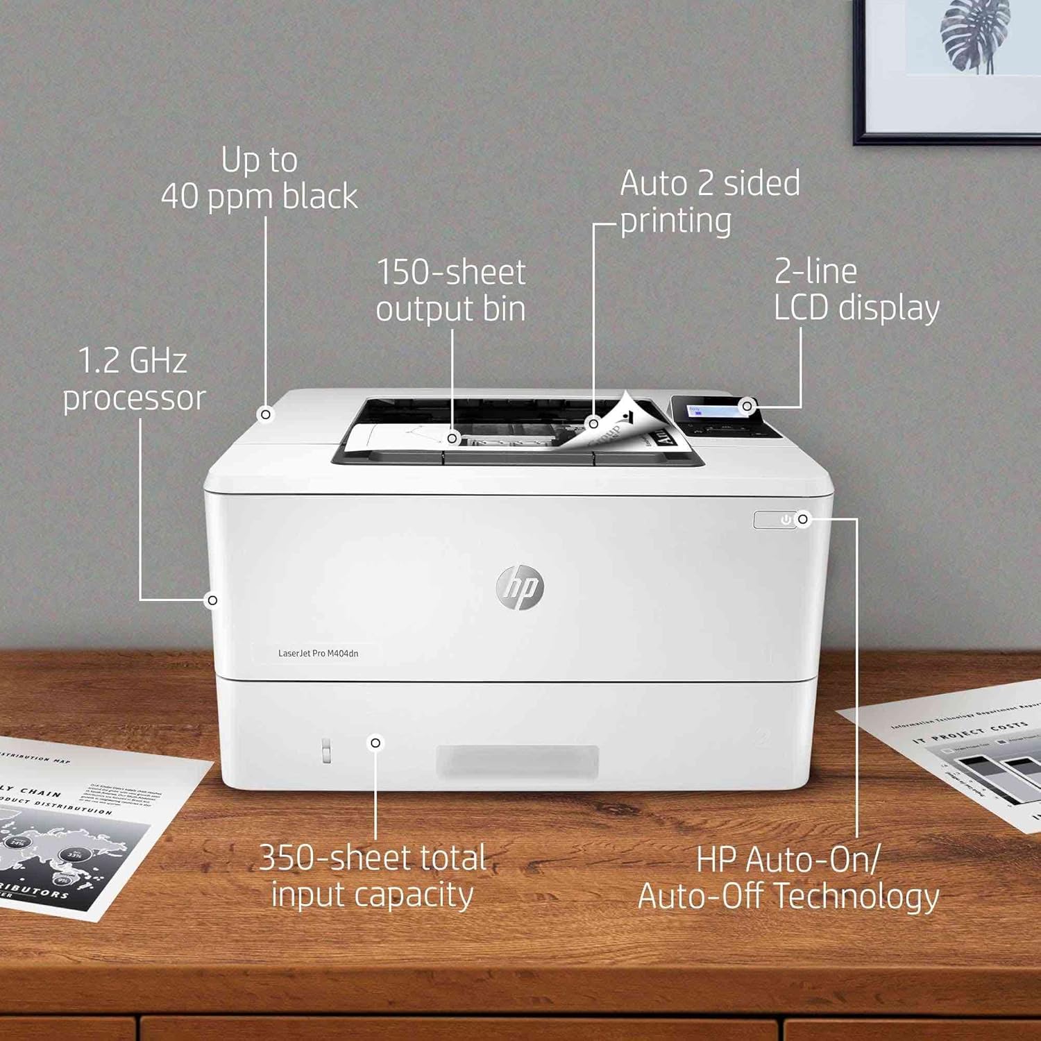 Monochrome Laser Printer with Auto Duplex, Ethernet Only k7q