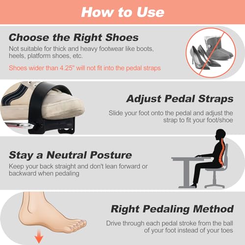Mini Exercise Bike Folding Under Desk Pedal Exerciser LCD Display Adjustable Resistance Portable A7
