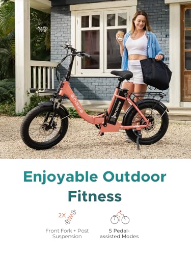 Electric Bike for Adults 20 Fat Tire 52V 13Ah Removable Battery 68Miles 28MPH 7 Speed Dual Suspension k7