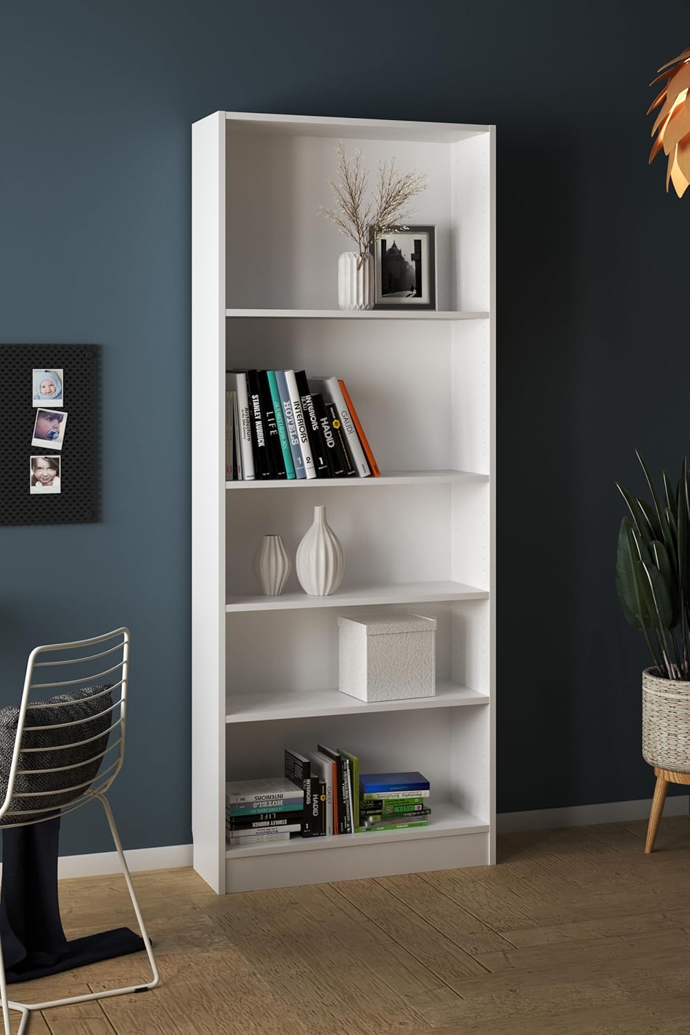 Bookcase Tall White a7