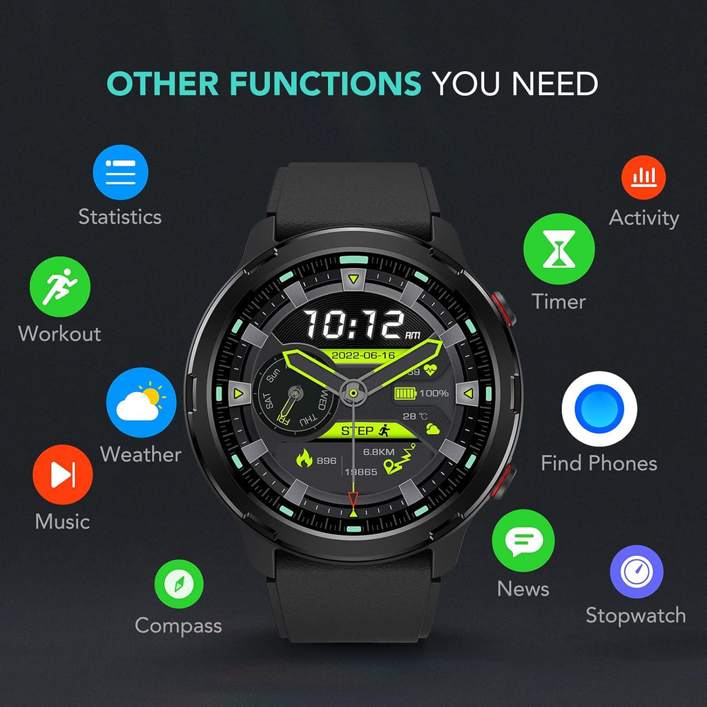 Smart Watch GPS Fitness Tracker Heart Rate Sleep Monitor IP68 Waterproof a7