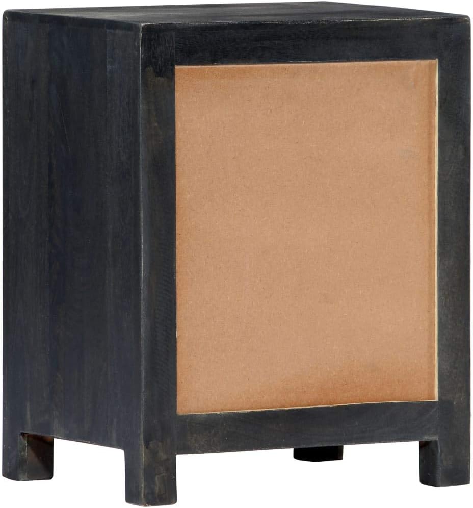 Wooden Side Table with Storage Cabinet 7k