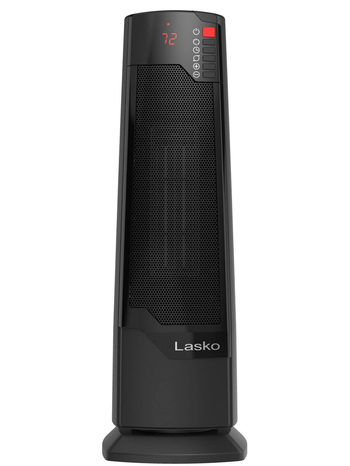 Ceramic Tower Space Heater with Remote, Black k7m