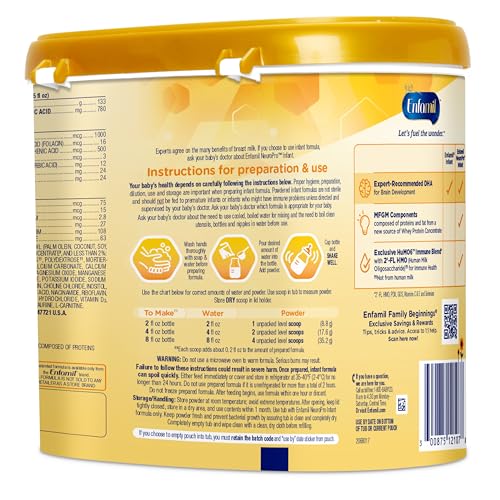 Baby Formula Milk-Based Infant Nutrition Non-GMO 124.2 oz k7