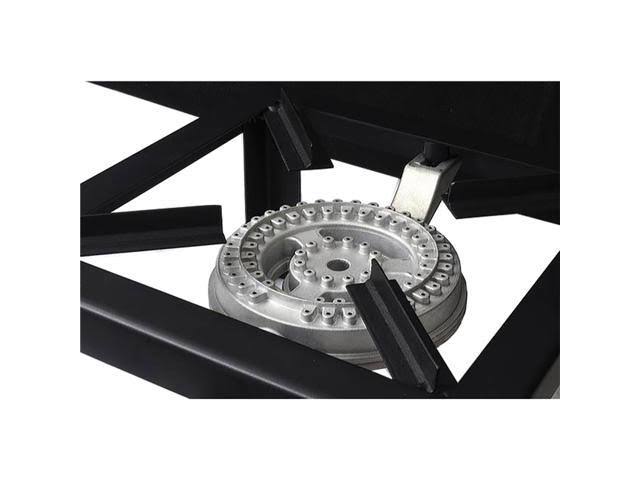 Camping Stove Triple Burner Angle Iron Black k7m