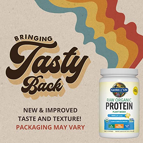Vanilla Plant Protein Powder 22g Probiotics Digestive Enzymes k7