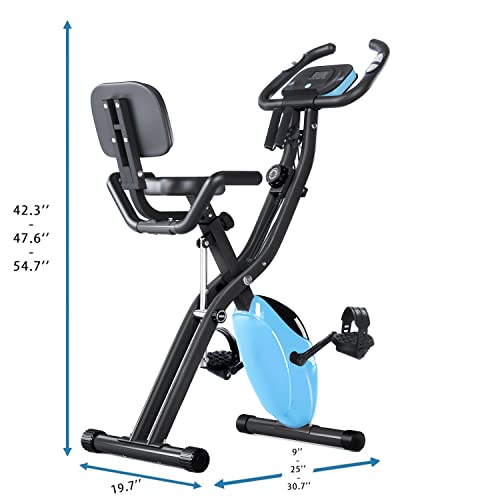 Exercise Bike 2-in-1 Magnetic Resistance Foldable Indoor Cycling k7