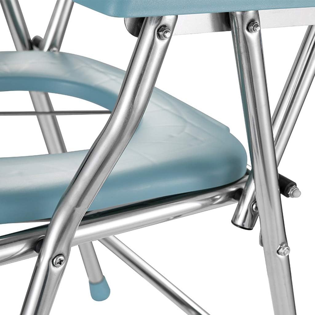 Bathroom Safety Toilet Shower Chair Folding Bedside Potty for Elderly Disabled k7m