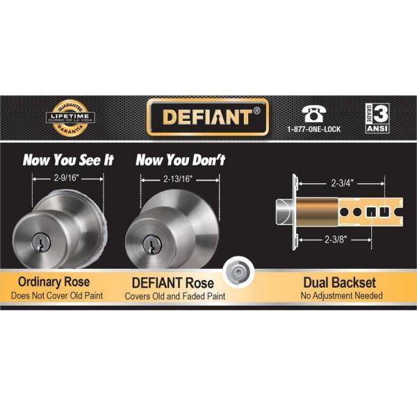 Bronze Entry Door Knob 3-Pack k7