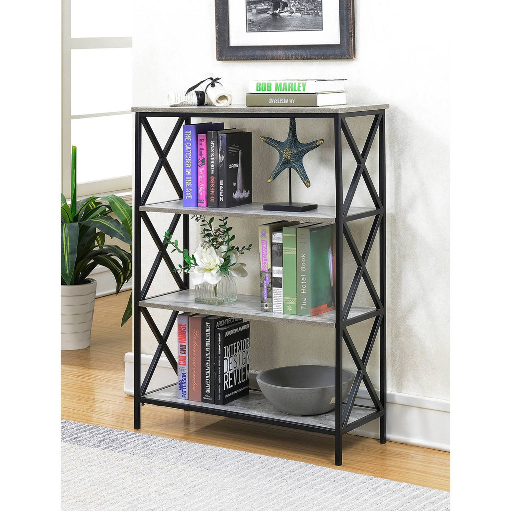Bookcase 4 Tier Faux Birch a7