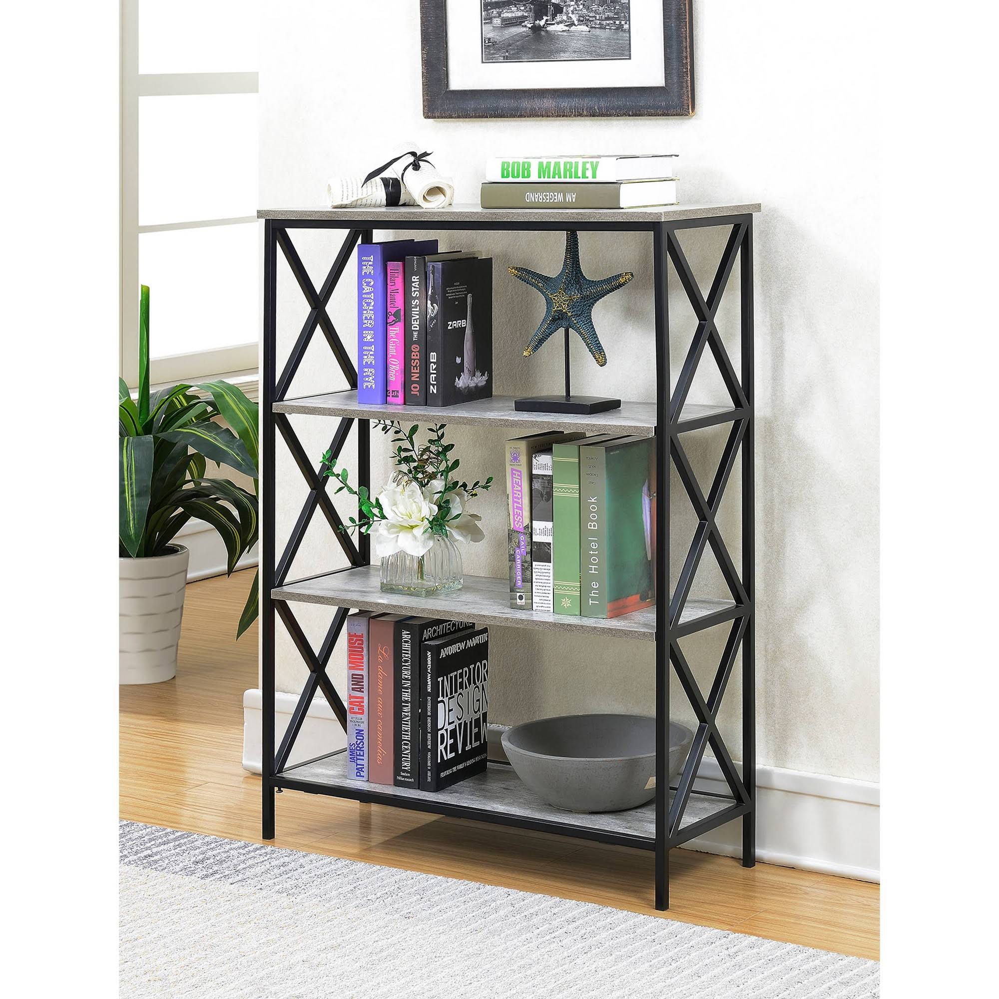 Bookcase 4 Tier Faux Birch a7