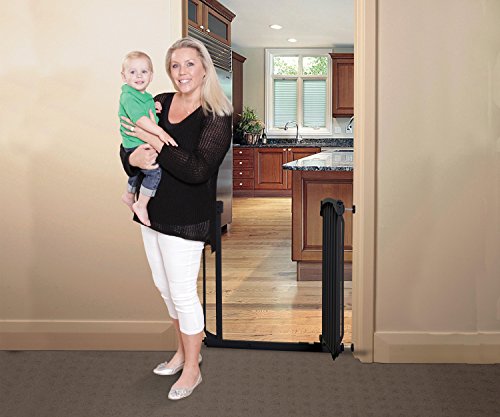 Baby Auto Close Security Gate White 2 Pack Extensions a7