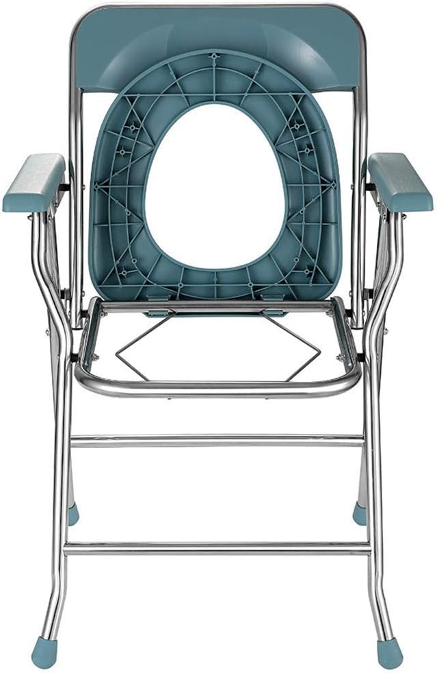 Bathroom Safety Toilet Shower Chair Folding Bedside Potty for Elderly Disabled k7m