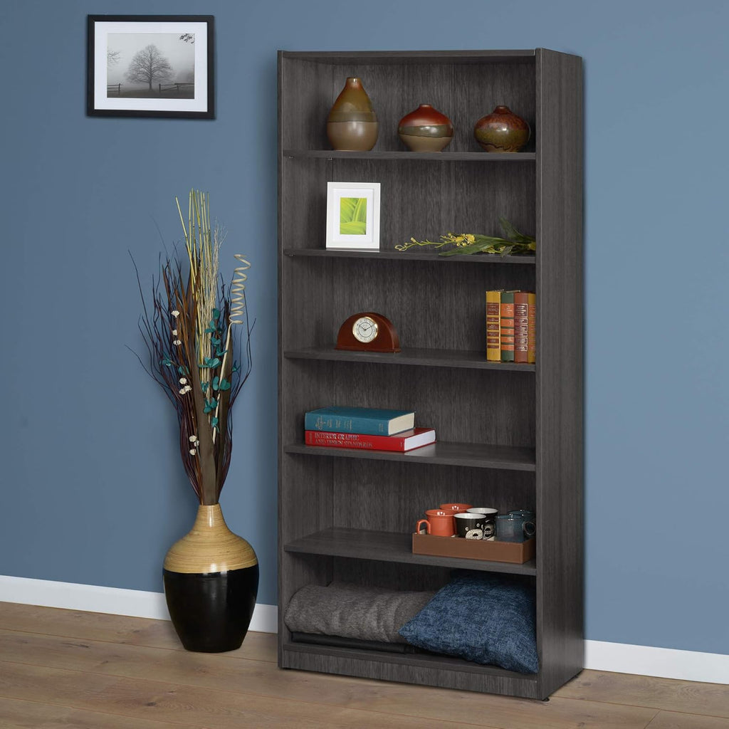 Bookcase 71 Inch Ash Grey k7