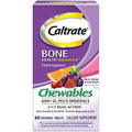 Caltrate Chewables 600 Plus D3 Plus Minerals Calcium Vitamin D Supplement, Cherry, Orange and Fruit Punch - 60 Count