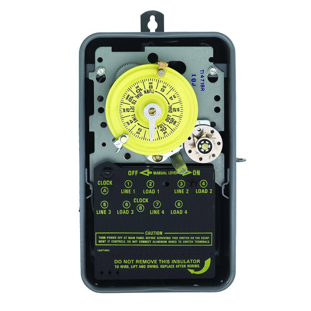 Electromechanical Timer 24 Hour 4Pst a7