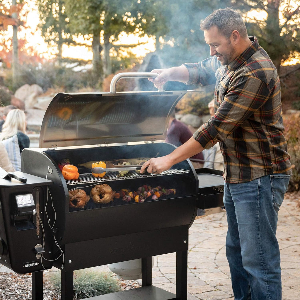 Woodwind Pellet Grill & Smoker with Sidekick 36 inch a7