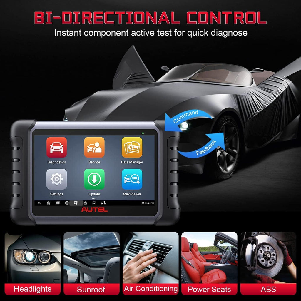Autel MaxiCOM MK808Z OBD2 Bidirectional Scan Tool 28+ Service A7
