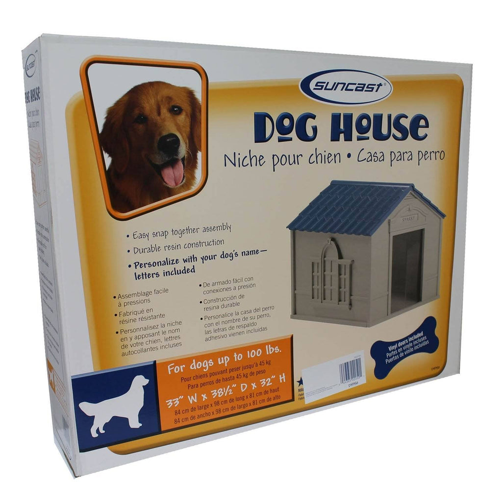 Large Weatherproof Resin Dog House 2 Pack k7