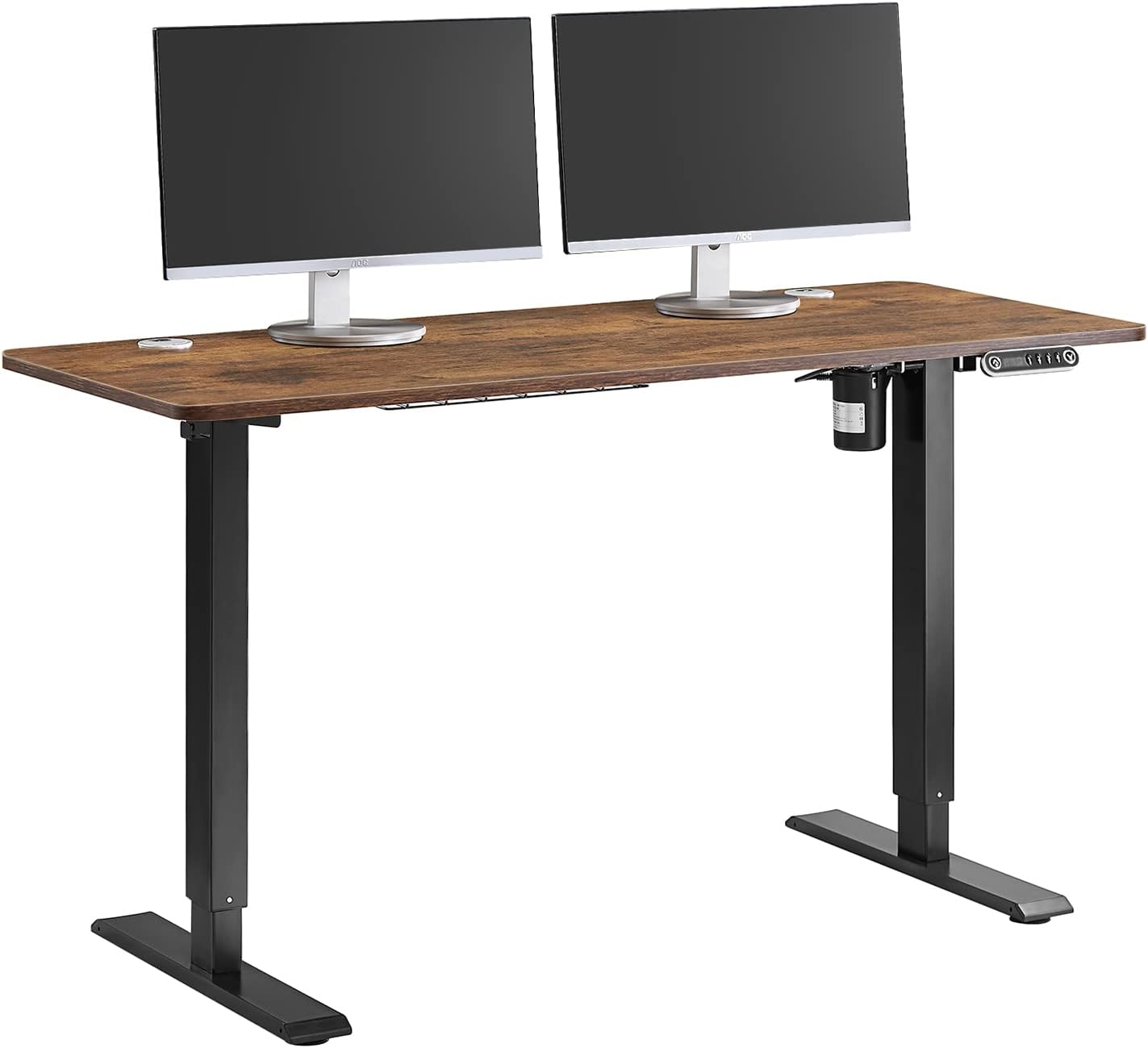 Electric Standing Desk 48 x 24 Inches with Memory Controller Black a7