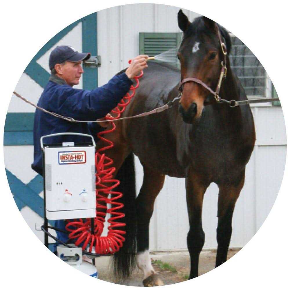 Portable Equine Washing System with Cart k7m