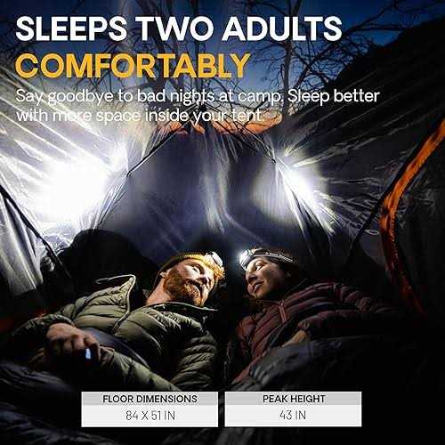 Outdoor 2 Person Backpacking Tent Lightweight 3-Season Freestanding Camping Hiking a7