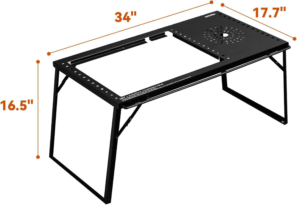 Folding Camping Table with Gas Stove and Carrying Case a7k