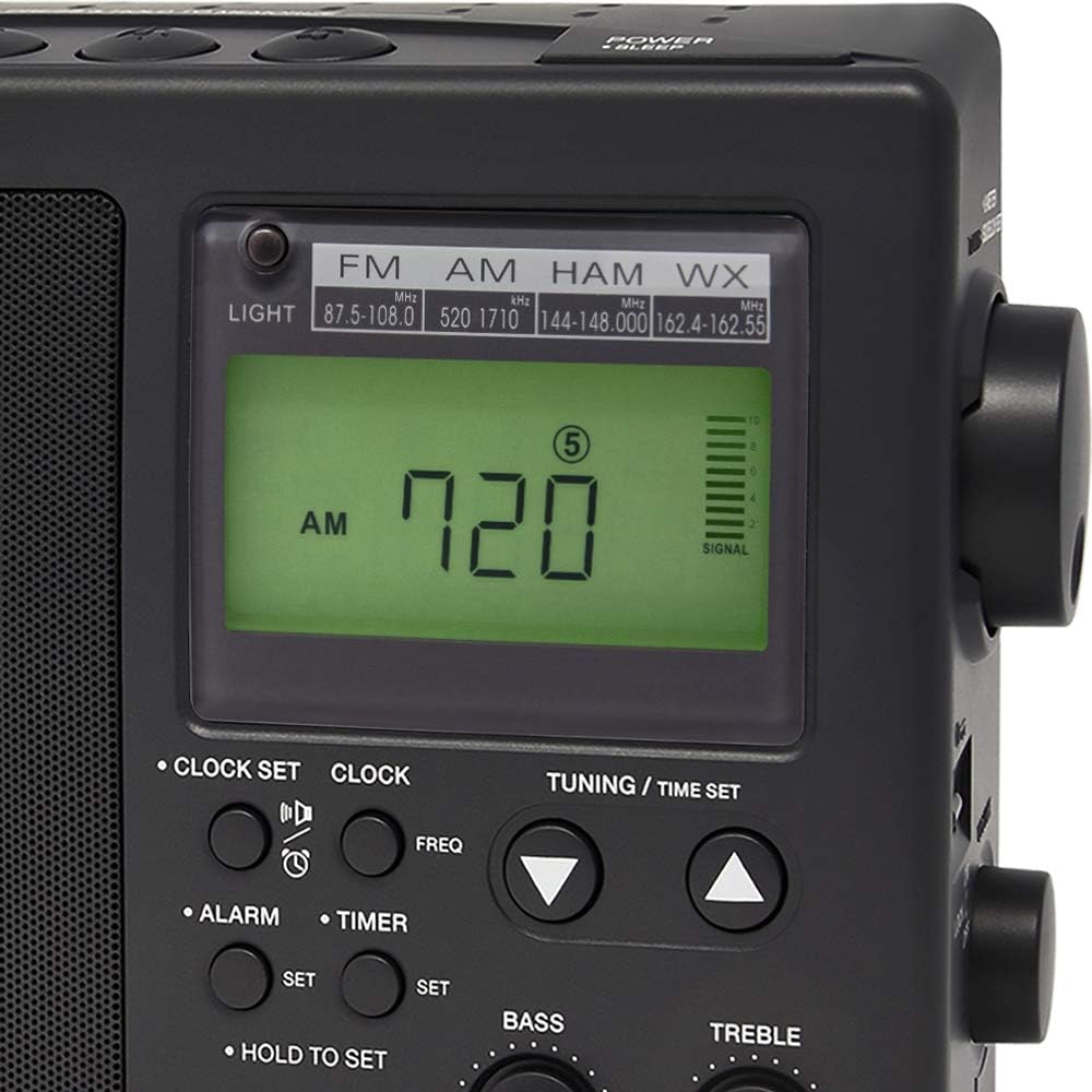 CCRadio-2E Portable AM FM Weather Radio 2-Meter Ham Band Black k7