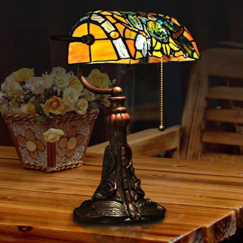 Stained Glass Table Lamp for Living Room Bedside 15.5 Inch k7