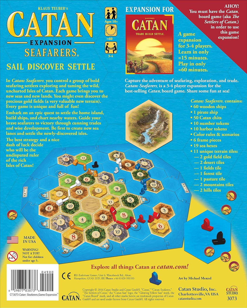Seafarers Board Game Expansion 10+ 3-4 Players 60 Min a7
