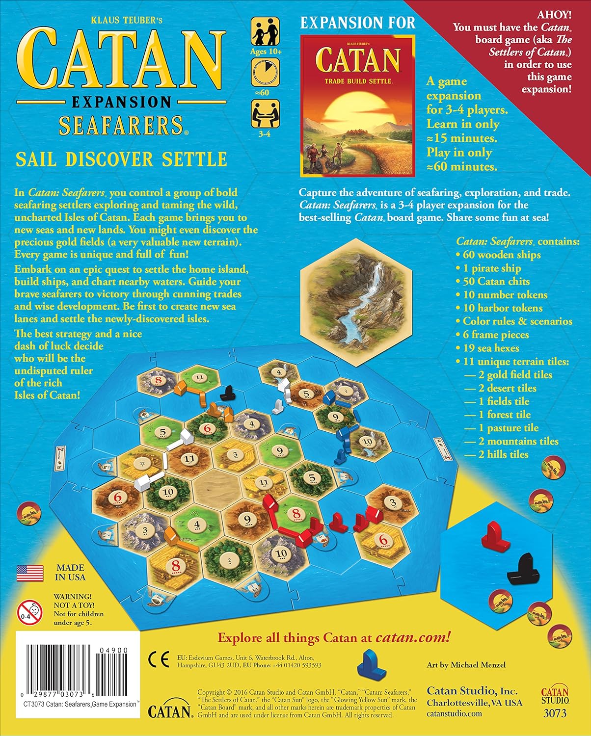 Seafarers Board Game Expansion 10+ 3-4 Players 60 Min a7