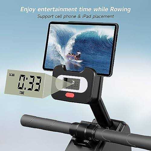 Magnetic Rowing Machine with LCD Monitor for Home Cardio k7x