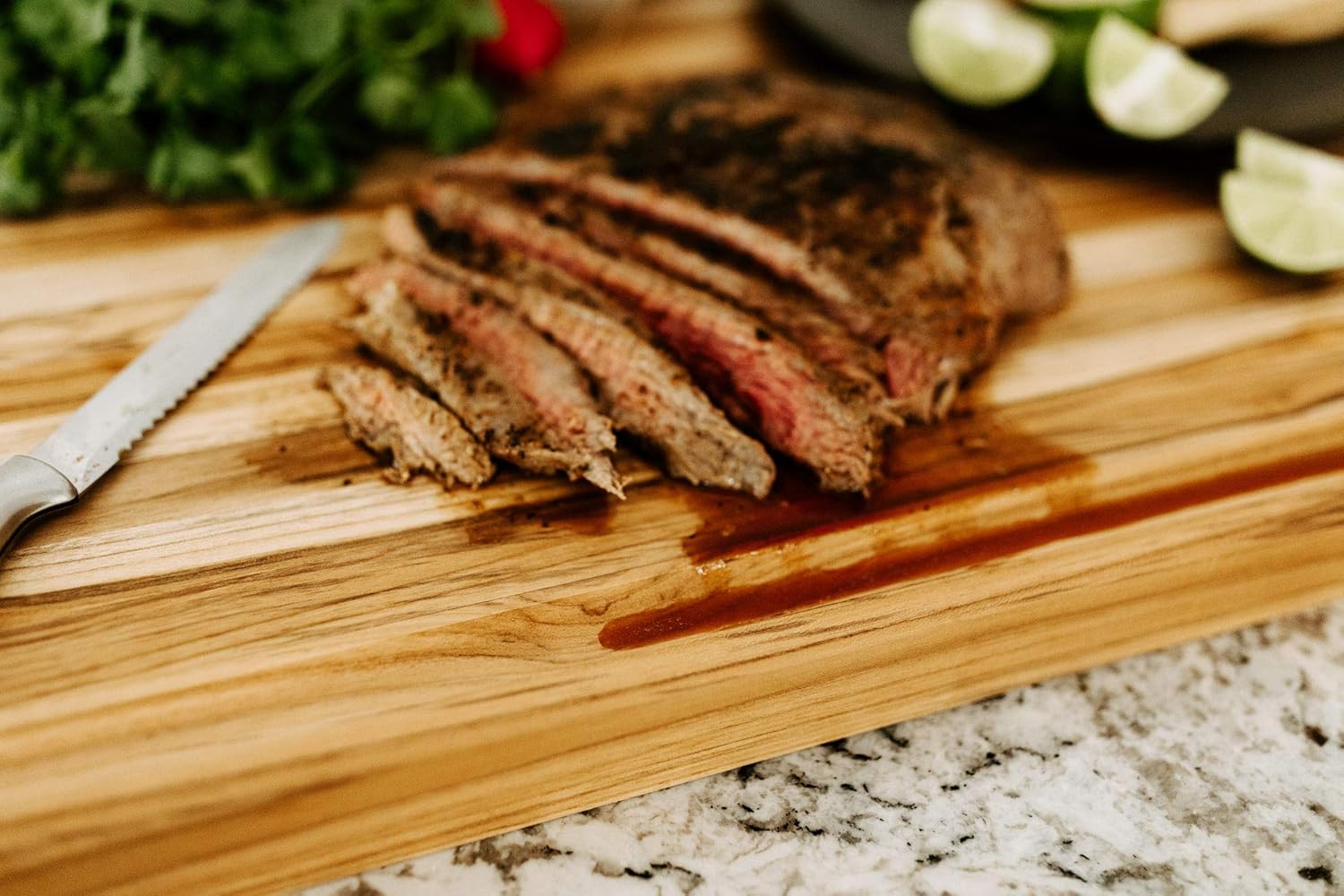 Large Wooden Cutting Board with Juice Groove 24x18x1.5 Inch a7