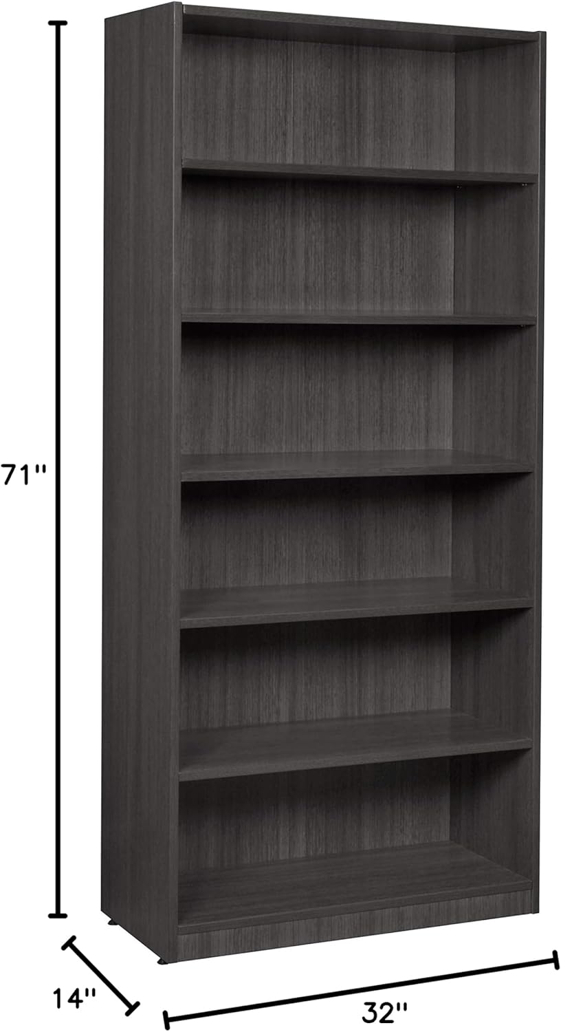 Bookcase 71 Inch Ash Grey k7