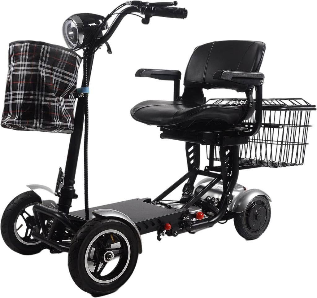Foldable 4 Wheel Mobility Scooter for Seniors Long Range Battery a7