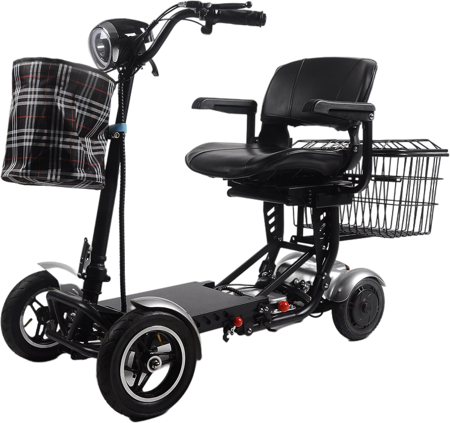 Foldable 4 Wheel Mobility Scooter for Seniors Long Range Battery a7