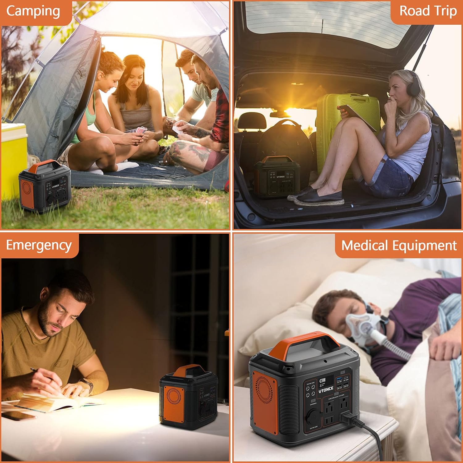 Portable Power Station 300W Solar Generator 296Wh Backup Battery k7