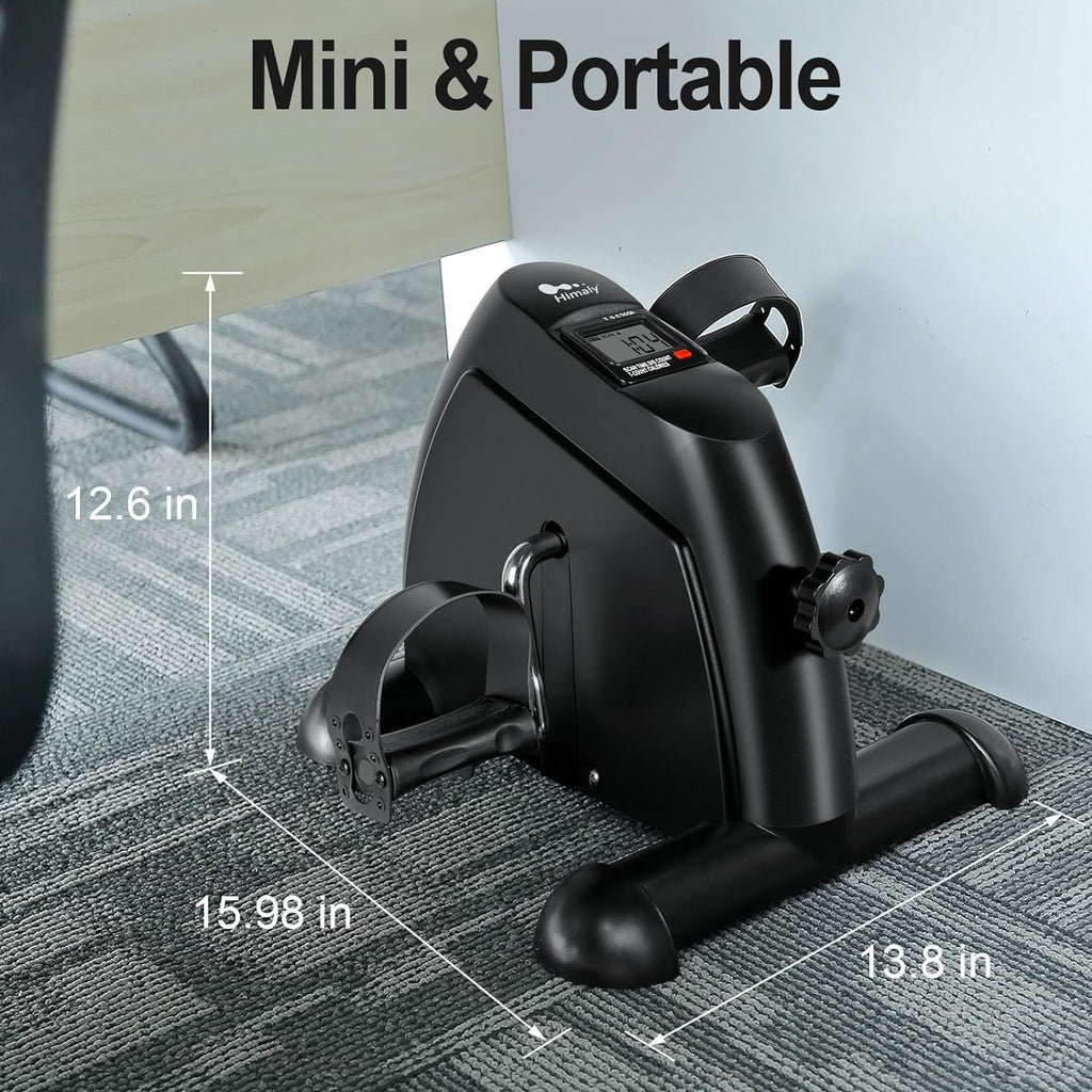Exercise Bike Pedal Exerciser Portable with LCD Screen q7m