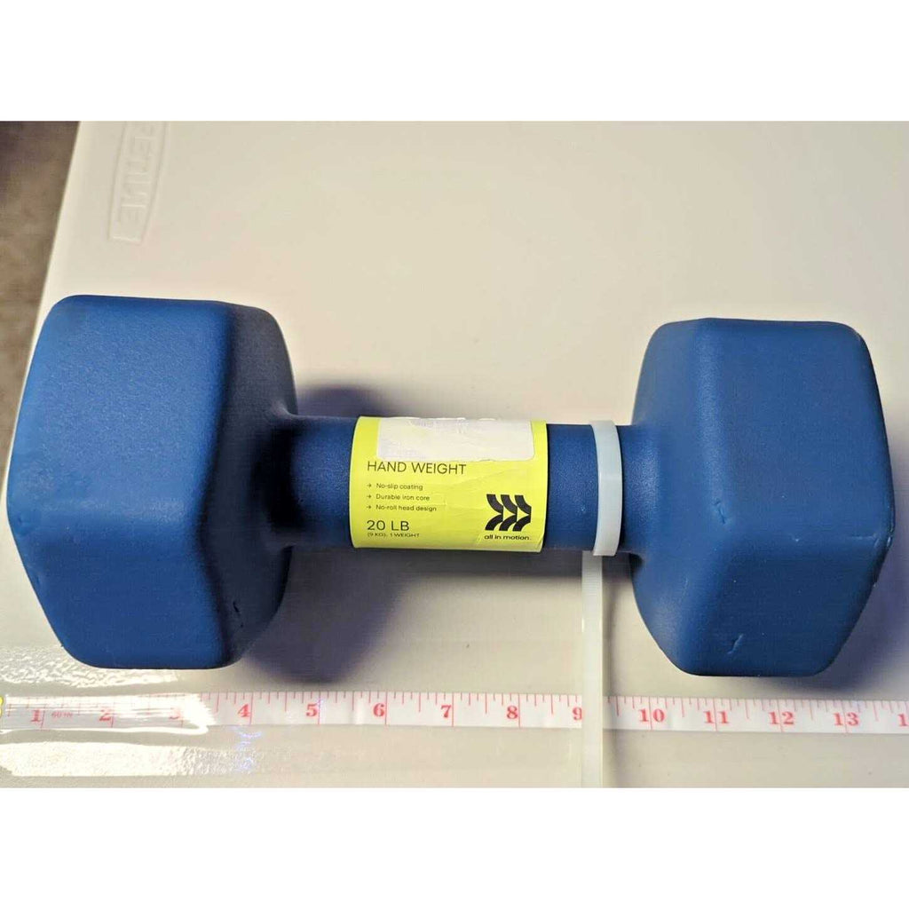 Neoprene Dumbbell 20lbs Blue k7m